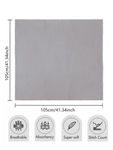 2pcs Soft Cotton Gauze Swaddle Blankets, Breathable Lightweight Suitable For Newborn & Infant Baby Boys Girls Cartoon Pattern - 彩色 - 查看 4