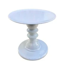 Mosaic Plate With Turned Base, 19.5 X 22 Cm, Decorative, ABS Plastic - Candy Blue - View 1