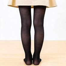 1 pieza Media pantalón para niños, medias de baile adecuadas para uso diario - Negro - Ver 3