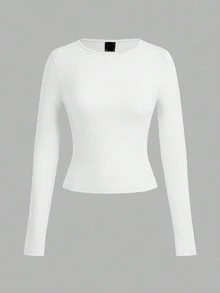 Paquete de 4 Playeras Termicas de Mangas Largas de Mujer con Cuello Redondo - Multicolor - Ver 4