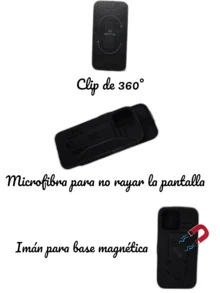 Funda Uso Rudo Con Soporte Para Moto G56 Más 2 Micas De Cristal Para La Pantalla - Negro - Ver 4