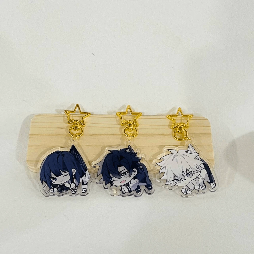 Móc khóa acrylic hình nhân vật hoạt hình dễ thương Cheng Xiaoshi & Lu Guang (6cm) - Dành cho fan anime - Có lớp màng bảo vệ ở cả mặt trước và mặt sau.