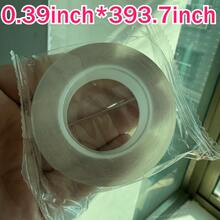 10米/393.7英寸超强纳米双面胶带，加厚透明，无残留，防水，适用于塑料、木材、玻璃和金属 - 采用PE材料制成，高粘度