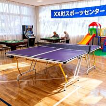 卓球台 国際規格サイズ セパレート式 折りたたみ 簡単組立 収納可能 専用ネット付き ラケット付き ピンポン球付き 自主練 壁打ち練習 家庭用 屋内 トレーニング レクリエーション 会社 ジム パーティーゲーム MDF天板 本格的な卓球 コンパクト収納 - ブルー - チェックする 2