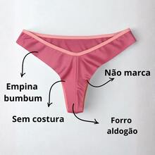 Set Of 10 Double Thong Panties With Push-Up Effect, Polyamide Lingerie, Sensual Panties For Women - 5件套裝 - 中性色 - 查看 2