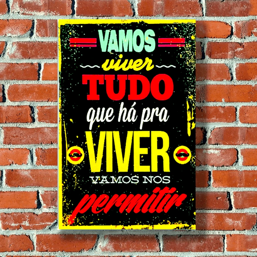 Decorative MDF Plate 19x29cm Drinks Theme Funny Phrases VRD-0061 - Black and White - View 1
