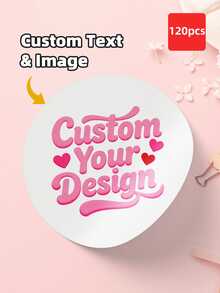 1-180pcs Customized Personalized Labels - Waterproof Transparent Stickers, Can Print Any Design, Image, Logo And Text, Thank You Labels And Business Seals, Suitable For Gift Packaging, Laptops, Books, Boxes, Ideal For Giving To Family, Friends, Colleagues, Teachers, Also Suitable For New Year, Back To School Season And Daily Use. - Multicolor 2 - View 37
