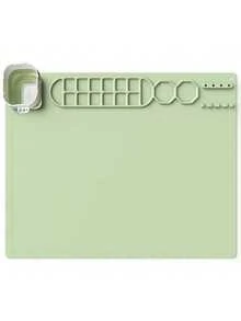 Silicone Drawing Mat, Easy To Clean Art Craft Mat Suitable For Painting, Sculpting, Playing With Clay, DIY Crafts, Jewelry Making, Comes With Silicone Cup And Color Separator, Ideal For Halloween, Christmas, Easter, Thanksgiving, Birthday, Back To School Gifts