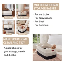 1pc Fashionable Bohemian Woven Storage Basket With Handle - Durable, Multipurpose Snack, Bread, Dessert, Miscellaneous Storage Basket - Ideal For Bedroom, Living Room, Home, Dorm And Office