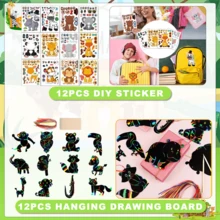 190Pcs Jungle Party Favors Set Wild Animals Set For Kids Birthday Gifts, Wild Theme Party Favors For Kids Birthday Party Goodie Bag Fillers Jungle Party Supplies (Animal) - 彩色 - 查看 5