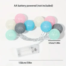 LED Fairy String Lights, Decorative Fairy Lights, Suitable For Indoor/Outdoor, Bedroom, Wedding, Party Decoration - Color - View 9