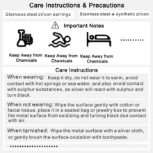 一对不锈钢锆石耳钉，百搭优雅简约不褪色耳环，闪亮个性耳环，男女日常佩戴皆宜