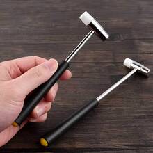 KLONKEE 1pc/3pcs Mini Dual-Head Jewelry Hammer, Suitable For Watch Repair, Woodworking, DIY, Jewelry Making And Leather Crafts, Durable Iron Alloy And Plastic Structure Small Craft Hammer - Black and White - View 6