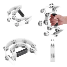 婚礼手鼓（1 件）——有 8 种颜色可选，双排设计，这款手鼓适合各种场合，如派对、聚会、音乐节、广场舞和婚礼庆典。 - 彩色 - 查看 5