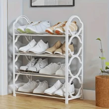 One Four-Tier Multi-Functional Shoe Rack/Storage Shelf For Entryways And Shoe Storage.Space-Saving Floor Design,Easy To Install, Durable And Rust-Proof. Suitable For Bedroom,Bathroom, Entryway, Hallway,Bedroom, Dormitory, And Living Room Shoe Storage - Multicolor - View 14