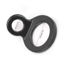 4pcs Motorcycle And Trailer Tie Down Anchor Point Fixing Tools – 8-Shaped Buckle Tie Down Strap Anchors For Secure Hauling, Cargo Stabilization, Van And Truck Racks, Heavy-Duty Mounting Hardware, Quick-Release And Anti-Slip Design For Bungee And Webbing Straps, Versatile For ATV, Boat, And Cargo Trailers, Reliable, Universal Fit, Easy To Install And Store - Black - View 2