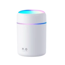 1pc 7-Color Light Minimalist Humidifier, 300ml/USB Powered, Home/Bedroom/Bathroom Air Purifier, Low Noise Mist Diffuser - Multicolor - View 13
