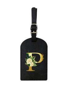 1PC TSA Approved Initial Luggage Tag, Soft Pu Faux Leather Personalized Monogrammed Luggage Tag, A-Z Letter Custom Travel Id Tag With Privacy Cover & Name Card Holder, Cute Baggage Claim Tag For Suitcases/Backpacks/Travel Bags/Carry-Ons/Duffel Bags - Multicolor - View 21