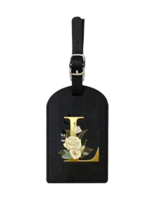 1PC TSA Approved Initial Luggage Tag, Soft Pu Faux Leather Personalized Monogrammed Luggage Tag, A-Z Letter Custom Travel Id Tag With Privacy Cover & Name Card Holder, Cute Baggage Claim Tag For Suitcases/Backpacks/Travel Bags/Carry-Ons/Duffel Bags - Multicolor - View 14