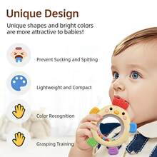 Baby Teething Toy Silicone Teething Toys Chick Baby Chew For Sucking Needs - Multicolor - View 3