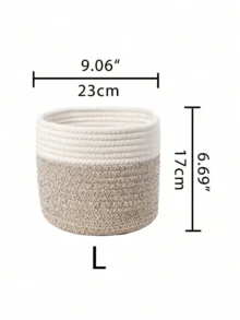 1pc Soft Handwoven Basket, Storage Basket, Plant Basket, Organization Basket, Cosmetic Basket, Travel Basket, Room Decor Basket, Woven Basket, Gift Basket, Black Basket, Storage Basket, Plastic Basket, Toy Basket, Home Decor Basket, Desktop Decor Basket, Home Decor, Bedroom Decor Basket - 彩色 - 查看 4