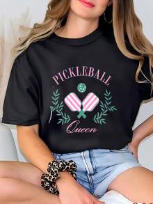 Women Sports Tees & Tanks - Black - View 1