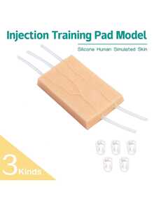 Y-Tube Skin Injection Module, Venous Injection Practice Module, Simulated Skin Injection Model, Medical Student & Nurse Phlebotomy Training Model, Y-Tube Venous Injection Practice Pad, Simulated Blood Vessel Skin Silicone Module, Simulated Human Body Surface Skin Module - Color - View 10