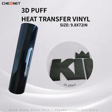 Vinilo de transferencia de calor 3D - Vinilo 3D navideño, adecuado para ropa DIY, patrones de silueta y varios usos, material decorativo de colores mixtos - Multicolor - Ver 86