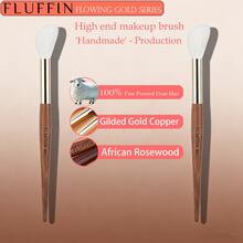 1支 FLUFFIN E07 小号腮红刷，天然毛，细尖山羊毛点彩腮红刷，精选用于精准腮红轮廓修饰 - 紅木色 - 查看 6