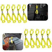 10 piezas Clip para guantes, sujetador de guantes, clips para guantes para trabajo, guantes de trabajo, para cinturón de servicio, para construcción - Amarillo - Ver 1