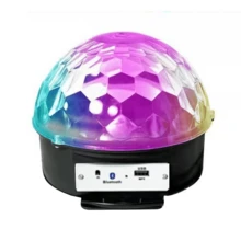 Bola de discoteca USB, bola de discoteca, proyector multifuncional de bola mágica de cristal para interiores, luz decorativa con forma de bola de discoteca, mini bola mágica de cristal, alimentación por USB, material ABS, construcción resistente y duradera, ligera y portátil, adecuada para fiestas, karaoke, coches y decoraciones de cumpleaños. - Negro - Ver 12