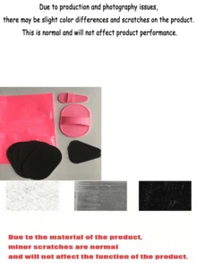 2-In-1 Hair Removal & Exfoliating Kit, Reusable Leg & Face Waxing Pads (2 Sizes), Physical Depilation Tools, Lip & Skin Fine Sandpaper, Face Epilator & Scrub, Face Shaver, Mini Trimmer & Waxing Set. Ideal For Christmas, Winter, Pink Theme, And Graduation Season. - Multicolor - View 9