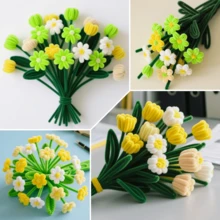 511/572/725 Pcs Value Pack Handmade DIY Floral Cleaning Tool Kit, Includes Colorful Chenille Stems, Flower Set, Floral Wire, Flower Centers, Floral Tape, Ribbons And Wrapping Paper For Valentine's Day And Ramadan Bouquets, Craft Kits, Colorful Marketplace, Craft Marketplace, Artificial Flowers, Wire, Frame Marketplace, Wire, Arts, DIY, Decorations, Shaping Materials, Handmade - Multicolor - View 9