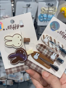 Bộ kẹp tóc hình thỏ dễ thương - Thiết kế đơn giản, ngọt ngào và độc đáo, phù hợp với kiểu tóc hàng ngày, là bộ sưu tập tuyệt vời cho học sinh, các cô gái trẻ và phụ nữ, cũng là món quà đáng yêu dành cho người thân/bạn bè. - Kẹp tóc hai màu đầu to - Xem 8