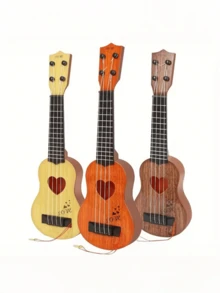 A Mini Guitar, Ukulele (Pick Included As A Gift). This Mini Guitar Instrument Is Ideal For Beginners And Serves Perfectly As A Ukulele Practice Instrument. Equipped With 4 Guitar Strings, It Produces Clear And Crisp Sound. It Is The Perfect Gift Choice – A Musical Present That Is Portable, Stylish, And Lightweight. - Multicolor - View 7