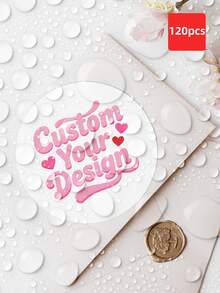 1-180pcs Customized Personalized Labels - Waterproof Transparent Stickers, Can Print Any Design, Image, Logo And Text, Thank You Labels And Business Seals, Suitable For Gift Packaging, Laptops, Books, Boxes, Ideal For Giving To Family, Friends, Colleagues, Teachers, Also Suitable For New Year, Back To School Season And Daily Use. - Multicolor 2 - View 50