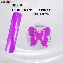 Vinilo de transferencia de calor 3D - Vinilo 3D navideño, adecuado para ropa DIY, patrones de silueta y varios usos, material decorativo de colores mixtos - Multicolor - Ver 76