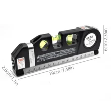 8ft/2.5m Laser Level Tool Kit, Multipurpose Laser Level With Standard Cross Line Laser Beam, Suitable For Hanging Pictures, Cabinet, Tile Wall, By AikTryee