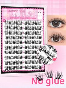 200/100片蓬松松鼠毛假睫毛 | 无需胶水，打造自然浓密妆效 - LC+ - 查看 8