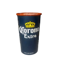 25 Vasos Desechable Cartón Cerveza Michelada 50pz 44oz 1300 Ml Azul Extra - Azul Marino - Ver 2