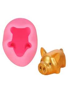 Mini Animal Silicone Mold Rabbit For DIY Soap Resin Candle Chocolate Candy Jelly Handmade Crafts Mold - Pink - View 8