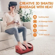 Foot Massager! Ergonomically Designed To Fit The Human Body, It Features A Lifelike Rotating Kneading Function For Legs And Feet, Deeply Relieving Muscle Tension. Say Goodbye To Your Parents' Daily Fatigue; It's A Thoughtful Gift Choice For Festivals. - US A Type Plug(110-127V) - View 4