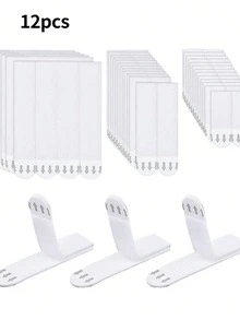 24条装重型相框悬挂条 - 无需钉子，不伤墙面，易于拆卸 - 24条装，适用于相框安装杆 - 白色 - 查看 12
