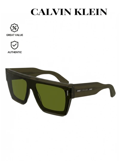 Gafas de sol cuadradas minimalistas versátiles de moda CALVIN KLEIN CK24502S KHAKI/883901162110 - Gafas de sol retro vintage elegantes para mujeres y hombres unisex - Gafas de sol retro elegantes - Ligeras y duraderas - Protección UV