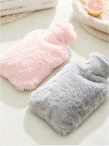 1pc Cute Plush Hot Water Bottle, Can Be Used To Warm Stomach And Hands, Suitable For Female Students - Multicolor - View 4
