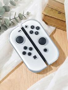 OLED/Switch NS Joy-Con 控制器保护壳 - 全套左右手柄保护套，Switch 游戏配件，保护 Joy-Con 控制器免受损坏，防油防刮，易于安装和拆卸，多种颜色可选 - 白色、黑色、紫色、透明等。