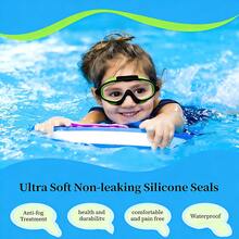 2pcs Anti-Fog Anti-Leak Swimming Goggles, Suitable For Children Aged 3-15