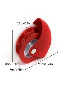 1pc Kitchen Pastry Cutter Wheel, Pizza Cutter Roller, Multi-Function Manual Pretzel Wheel Dough Cutter - Multicolor - View 9