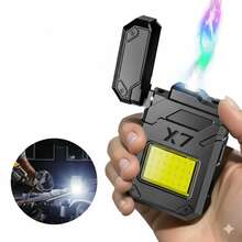 Encendedor Luminoso Impermeable con Linterna 3 Modos, Recargable - Negro - Ver 7