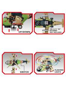 286-8 Helicóptero militar Kimi con efectos de luz y sonido Multicolor - Multicolor - Ver 2